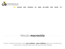Tablet Screenshot of macrociclo.com